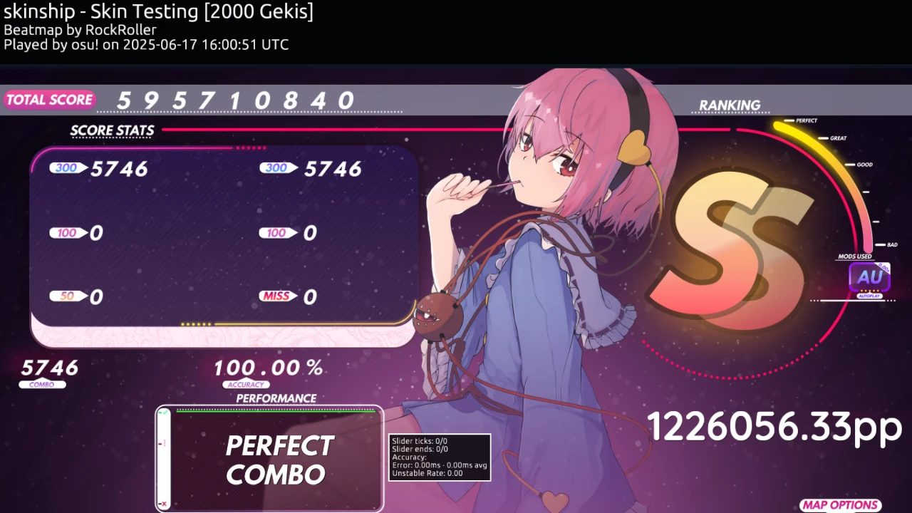 - 《NM1》 - 『 東方Project 』 Satori Komeiji - ranking panel